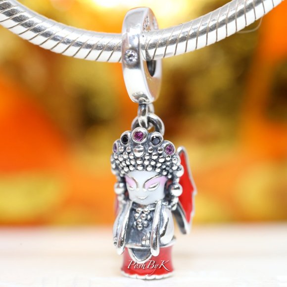 Pandora Dangle Charm Peking Opera Doll 799387C01 - Picture 1 of 6